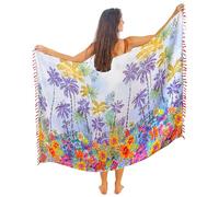 Mandala Life ART Pareo de Playa Para Mujer Boho Bikini Cover Up Cubierta Envolvente Falda Sarong Chal Vestido Piscina Vacaciones De BañadorTraje De Baño Tapiz Bohemio Colgar en la Pared 180x115cm