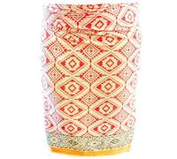 Mandala Life ART Pareo de Playa para Mujer Estampado a Mano - Sarong Indio con Borde Dorado - Algodón suav - Tela Decorativa - Envoltura Cubrir Bikini