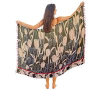 Mandala Life ART Pareo_Zen_26 Swimwear Cover Up, Anjuna, Talla única Mujeres