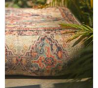 Mandala Life ART Puf Otomano para Exterior - Solo Funda - 60x20cm - Poliéster - Mueble Cojín de Suelo Bohemio Marroquí Boho Chic