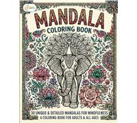 Mandala Magic: Animals, Birds & Floral Coloring Book for Kids and Adults | 30 Beautiful mandala patterns for Ages 8 and Up | Stress-Relieving Mandala Designs with Nature Patterns