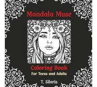 Mandala Muse - Coloring Book for Teens and Adults: Mandala style coloring book, 8.5 x 8.5, 50 - one sided coloring pages