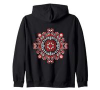 Mandala nórdico rúnico Vikingo Arte Popular Antiguo símbolo pagano Sudadera con Capucha