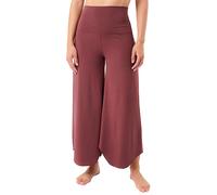 MANDALA Pantalones de yoga para mujer Roll Over Tulip rojo oscuro | S