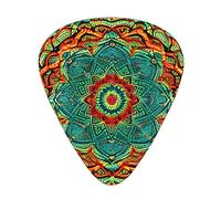 Mandala - Púa de guitarra excepcional, impresión completa de un solo lado, púa de material ABS, grosor diverso para una experiencia musical variada, ideal para guitarras y ukeleles, púa de guitarra,