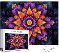Mandala Puzzle 6000 Piezas Adultos, Puzzle Flor Patrón Diseño, Jigsaw Adultos, DIY Artesanía Familia Actividades con Embalaje de Caja de Regalo, Home Room Wall Decor, Regalo Mujer, 179x105cm, Model132