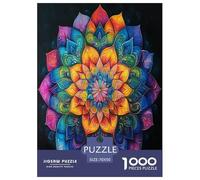 Mandala Puzzle Imposible,desafío para Adultos Juego EduGatoivo 1000 Piezas Obra De Arte De Juego De para Adultos Y Niños Mayores De 12 Años 70x50cm/1000pcs