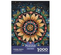 Mandala Puzzle Regalo Creativo Decoración del Hogar 1000 Piezas Arte Estilo Rompecabezas Familiar Juego De Habilidad para Adultos 70x50cm/1000pcs