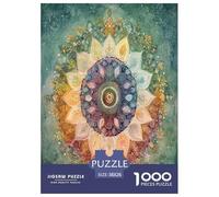 Mandala Puzzles Imposible,desafío for Adults Entretenimiento Creativo 1000 Piezas Obra De Arte De Juego De para Adultos, Regalos A Partir De 14 Años 38x26cm/1000pcs