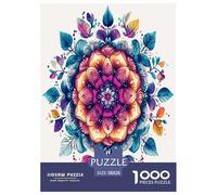 Mandala Rompecabezas Imposible,desafío for Adults Entretenimiento Creativo 1000 Piezas Obra De Arte De Juego De para Adultos, Regalos A Partir De 14 Años 38x26cm/1000pcs