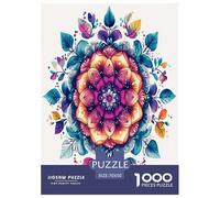 Mandala Rompecabezas Imposible,desafío for Adults Juego EduGatoivo 1000 Piezas Obra De Arte De Juego De para Adultos Y Niños 70x50cm/1000pcs