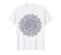 Mandala Sagrado Fractal Geometría Arte Buen Vibe Yoga Mujeres Hombres Camiseta