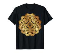 Mandala Sagrado Fractal Geometría Arte Buen Vibe Yoga Mujeres Hombres Camiseta