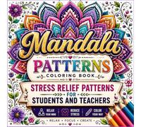 MANDALA SERENITY: Floral Symmetry Patterns For Mindfulness and Stress Relief Coloring Book