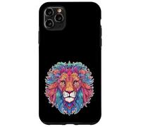 Mandala Style Lions Face Lion Head Animal Envejecido Carcasa para iPhone 11 Pro MAX