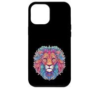 Mandala Style Lions Face Lion Head Animal Envejecido Carcasa para iPhone 12 Pro MAX