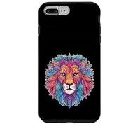 Mandala Style Lions Face Lion Head Animal Envejecido Carcasa para iPhone 7 Plus/8 Plus