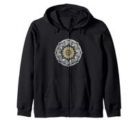 Mandala Sunburst Geometría Sagrada Mística Sudadera con Capucha