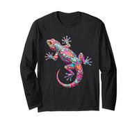 Mandala Tribal Lagarto Intrincado Reptil Manga Larga