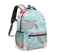 Mandala Turtle Starry Sky Mochila de 16 pulgadas Rainbow Gradient Galaxy Dreamscape 360 Print Estética Fantasía Celestial Mochila, 11, L, Casual