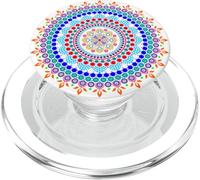 Mandala Yoga Energía Sagrada Yoga Prana Arte Yoga Om Buena Vibra PopSockets PopGrip para MagSafe