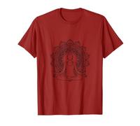 Mandala Yoga Meditación Pose Diseño Mindfulness Camiseta