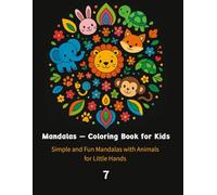 Mandalas - Coloring Book for Kids: Simple and Fun Mandalas with Sea Animals for Little Hands