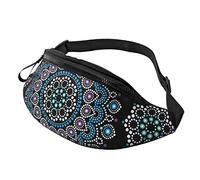 Mandalas Crossbody Bag Runner Small Hip Pouch Bum Bag Running Riñonera Riñonera Riñonera Sport Slim Moda para Trotar Senderismo Mujer