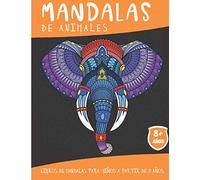 Mandalas de Animales: Libros de mandalas para niños a partir de 8 años - 50 mandalas de animales para colorear - Idea de regalo Zen