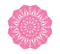 mandalas de brisa bohemia Pegatinas de tallado fino 67.2x67.2cm Personalización personalizada Rosa