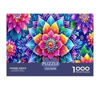 Mandalas Florales para Toda la Familia (1000 Unidades): diseño Colorido de Mandalas para Mujeres, Hombres y Adultos (52 x 38 cm, 1000 Unidades)