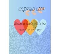 Mandalas hearts with a love message