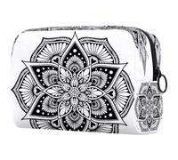 Mandalas - Neceser para colorear para mujer, neceser de viaje, bolsa organizadora grande con cremallera, multicolor, 18.5x7.5x13cm/7.3x3x5.1in, Neceser
