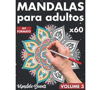 Mandalas para adultos: 60 motivos con fondo negro en formato A4 / de mandala simple a complejo con efecto antiestrés / libro para colorear con páginas ... para adultos -Volume 3 (Back in Black)