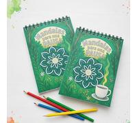 Mandalas para una Pausa - Pack Doble de 2 Libros en Formato A6: Uno para Ti y Otro para Quien lo Necesite | Libros Pequeños para Colorear y Desconectar del Estrés