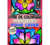 Mandalas pour Créer : Livre de coloriage pour adultes, adolescents et enfants - Mandala carré: Grands motifs aux lignes épaisses pour la créativité, ... imprimées sur un seul côté | 8.5 × 11 pouces