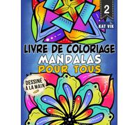 Mandalas pour Tous : Livre de coloriage pour adultes, adolescents et enfants - Mandala carré: Grands motifs aux lignes épaisses pour une créativité ... | Pages recto uniquement | 8.5 x 11 pouces
