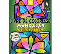 Mandalas Relaxation : Livre de coloriage pour adultes, adolescents et enfants - Mandala carré: Grands motifs aux lignes épaisses pour un coloriage ... imprimées sur un seul côté | 8.5 x 11 pouces