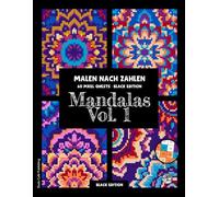 Mandalas Vol. 1 • Malen nach Zahlen • 60 Pixel Quests (Black Edition): Pixel Art Ausmalbuch für Erwachsene: Mandalas mit 24 leuchtenden Farben für Stressabbau, Achtsamkeit und Entspannung #duduquest