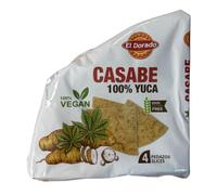 Mándalo Market Casabe Crujiente de Yuca, Pan sin Gluten, Vegano, para Desayuno, Almuerzo y Cena