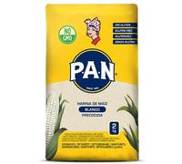 Mándalo Market Harina de Maíz Blanco sin Gluten, 2 kg, para Arepas, Empanadas y Polenta