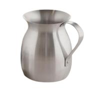 Mándalo Market Jarra Chocolatera de Aluminio, 2 Litros, Forma Cilíndrica, Estilo Clásico, 25x20 cm