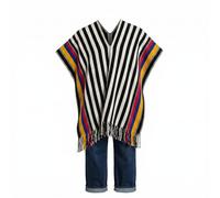 Mándalo Market Poncho Ruana Colombiano, Unisex, Talla Única