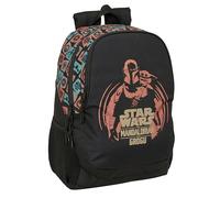 MANDALORIAN & GROGU - Mochila Escolar Infantil, Ideal para Niños de Diferentes Edades, Cómoda y Versátil, Calidad y Resistencia, 32x16x44 cm