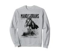 Mandalorian The Mandalorian Creed Sudadera, Unisex para Adultos, Gris Jaspeado, M