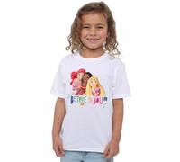 mandarin creative ltd Disney Princess True, Be You Ariel, Moana, and Rapunzel Girls T Shirt Camiseta, Blanco, 3-4 años para Niñas