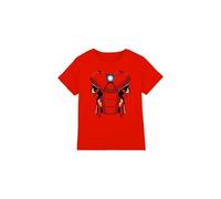 mandarin creative ltd Iron Man Costume Unisex Kids T Shirt Camiseta, Rosso, 7-8 años para Niños