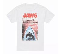mandarin creative ltd Jaws Punk Poster T Shirt, White Camiseta, Blanco, XXL Unisex Adulto
