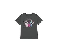 mandarin creative ltd Lilo & Stitch Made for Each Other Unisex Kids T Shirt Camiseta, Gris Oscuro, 7-8 años para Niños