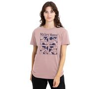 mandarin creative ltd Mickey Mouse Pixelated - Camiseta para Mujer, Color Rosa, Talla XXL, Rosa, XXL